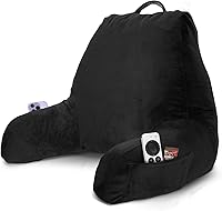 Vista 68 de Nestl - Almohada de lectura con espuma viscoelástica triturada, diseñada para sentarse en la cama y el sofá, con soporte ajustable para la espalda