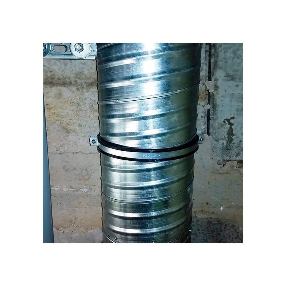 CELO 9125VIEL - Abrazadera metálica reforzada isofónica ventilación M8 tipo VIEL 125 mm acero zincado (Envase 25 ud)