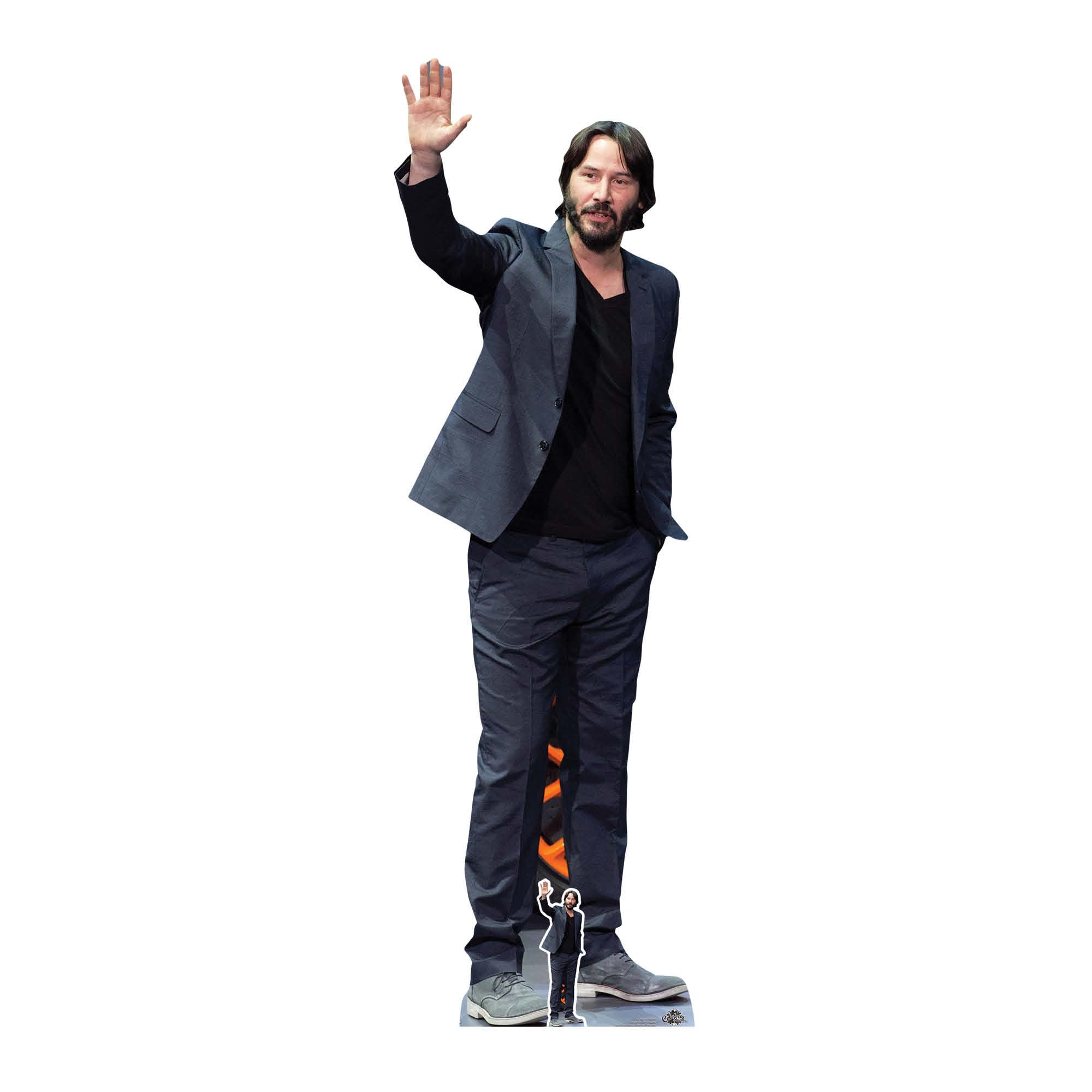 Star Cutouts Ltd CS798 CS798-Star Keanu Reeves Lifesize Cardboard Cutout-Celebrity Theme-Multicolour-for Parties, Decorations and Gifts, Solid, Life Size