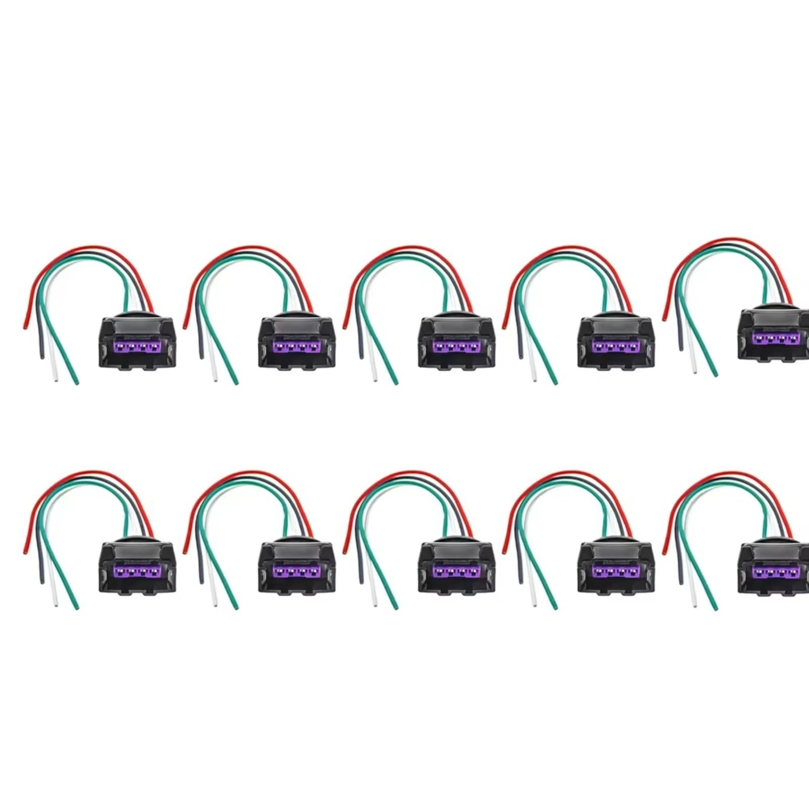 Kfz-Stecker für Peugeot 205 206 306 405 406 607 806 605 4-poliger Zündspulenstecker Kabelbaum Teile 9629210680 0221503025 (10 Stück)