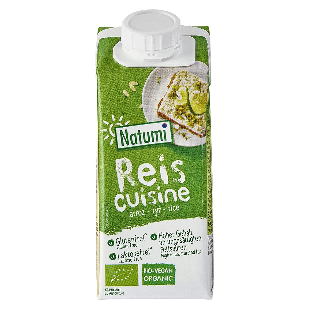 Natumi Bio Reis Cuisine 30er Pack (30 x 200 ml), Sahneersatz