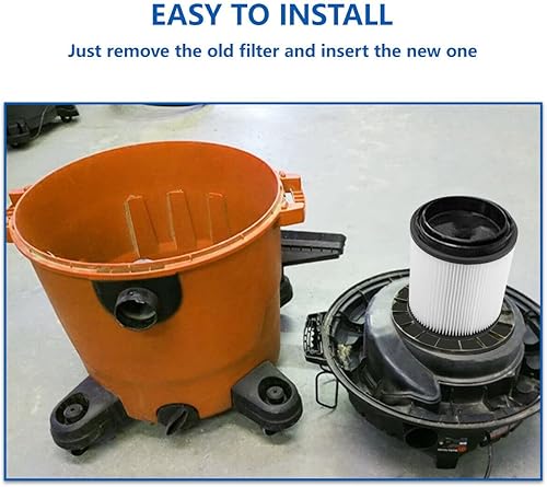 Miniatura 6 de Filtro de repuesto para aspiradora HEPA compatible con Shop-Vac 90398, 903-98, 9039800, 903-98-00 Hangup Filtro de cartucho de repuesto para