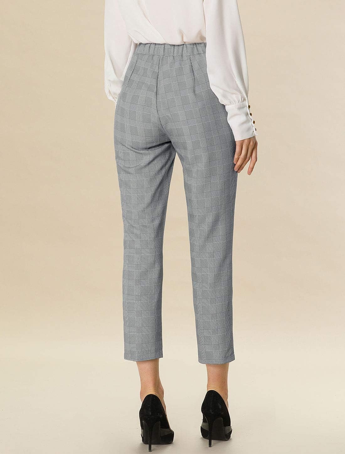 Allegra K Women's Work Dress Pants High Waisted Office Ankle Pants - Image 5