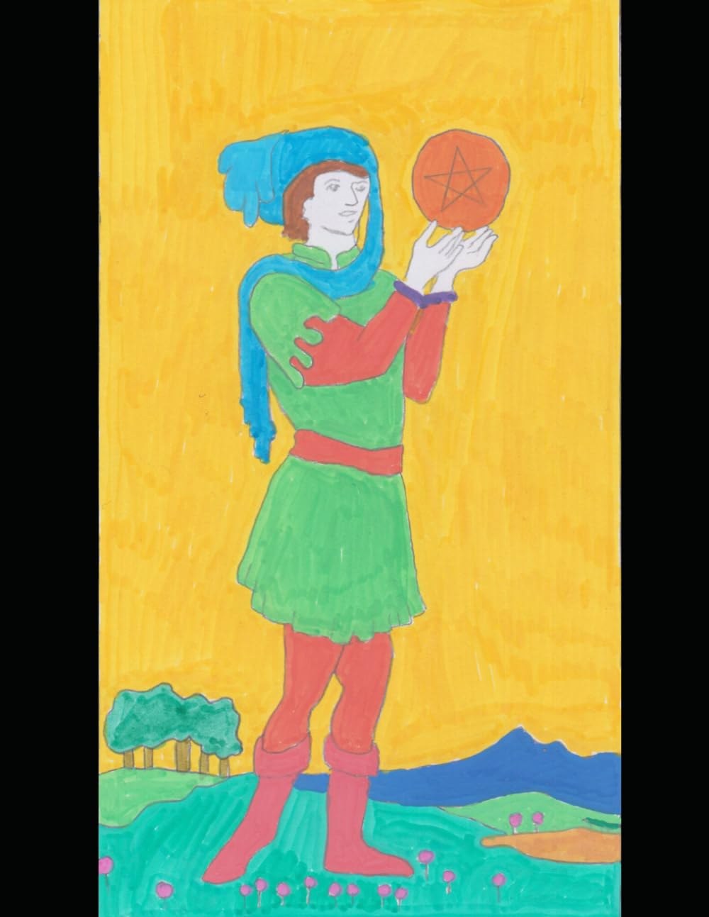 Catalan-English bilingual Tarot colouring book (Tarot Translations)