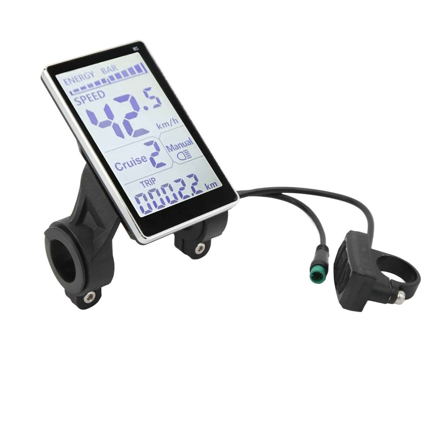 Qiilu M5 LCD Panel Screen review - Electric bike Qiilu LCD Display ABS Electric LCD Meter 5 Pin 24V 36V 48V 60V Universal E Scooter M5 LCD Panel Screen for 31.8 22.2mm Electric Bikes