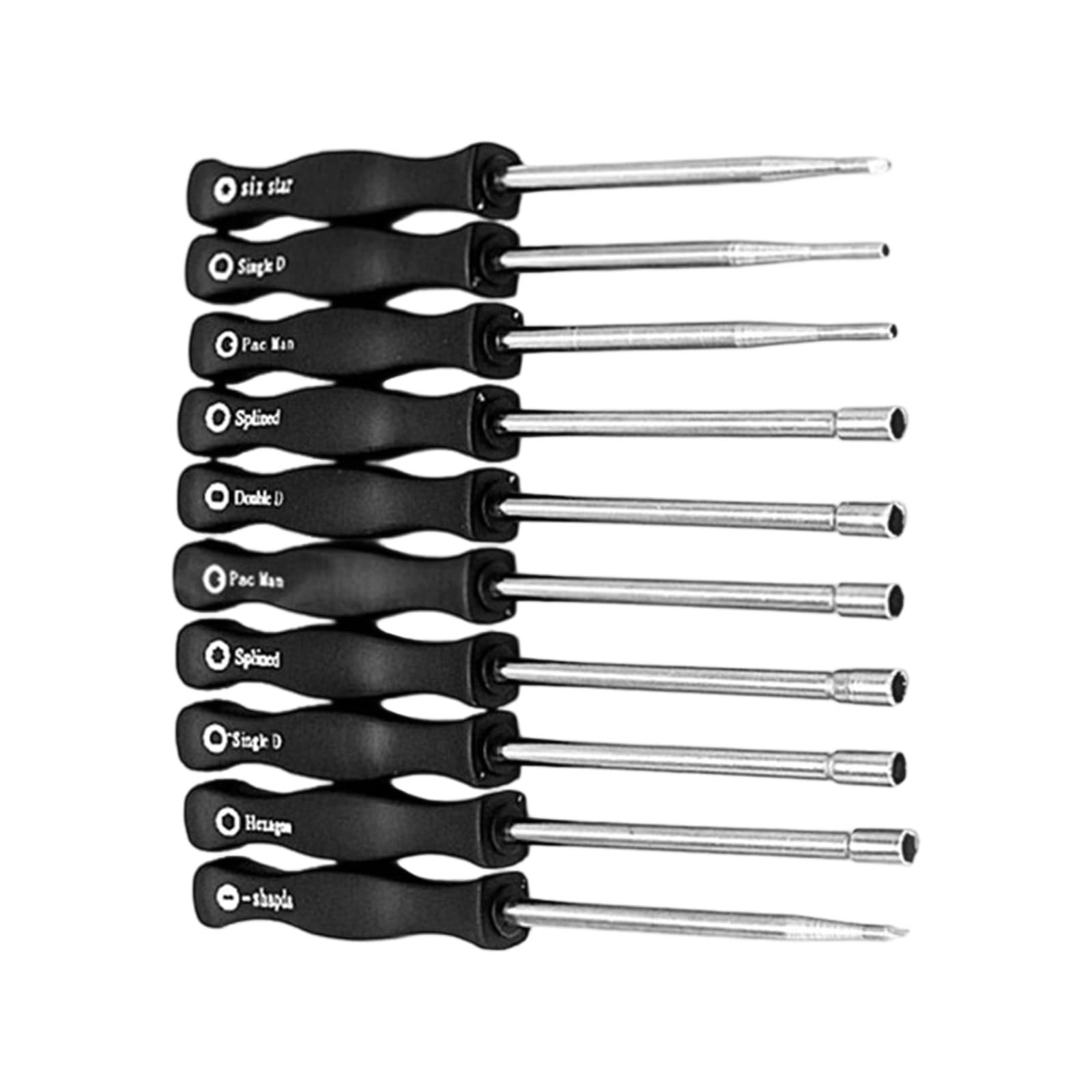of 10 Multipurpose Carburetor Tuning Screwdrivers with Ergonomic Handles Suitable for Lawnmower Trimmer Maintenance Carburetor Screwdriver with Storage Case