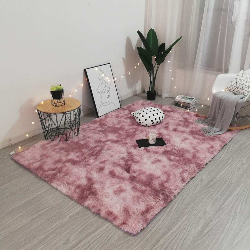 Vloerkleed voor de woonkamer, 140 x 200 cm, paars vlinder