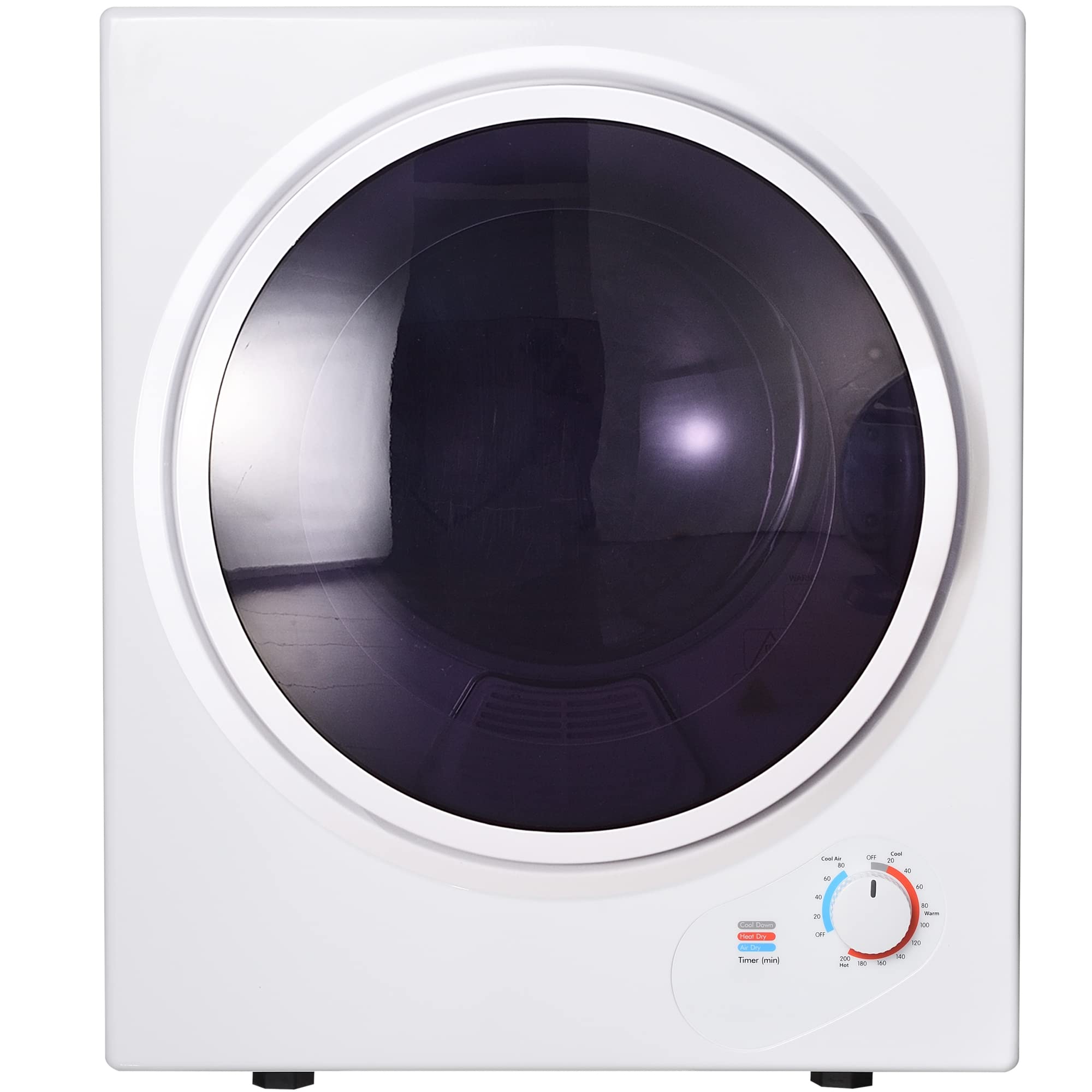 Secadora de Evacuación 2.5 KG Secadora de Ropa 850W, Montar en la Pared Resistencia de PTC Doble Filtración Función Antiarrugas Temporizador Blanco [Clase de eficiencia energética G]
