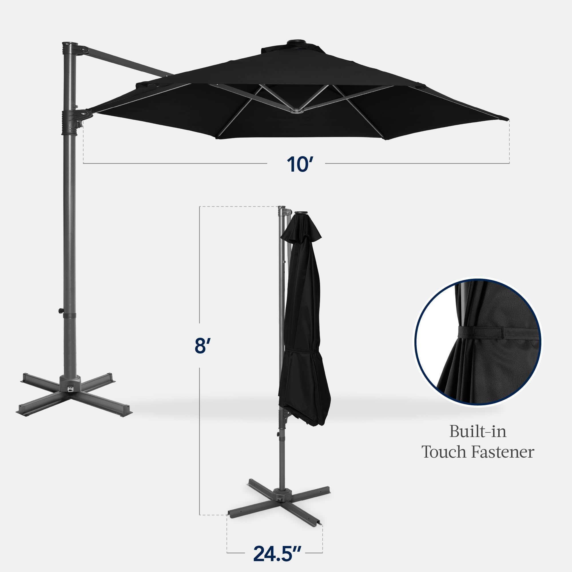 crossbar weight base for offset patio umbrella Costway 4PCS Cantilever Offset Umbrella Base Weight Stand