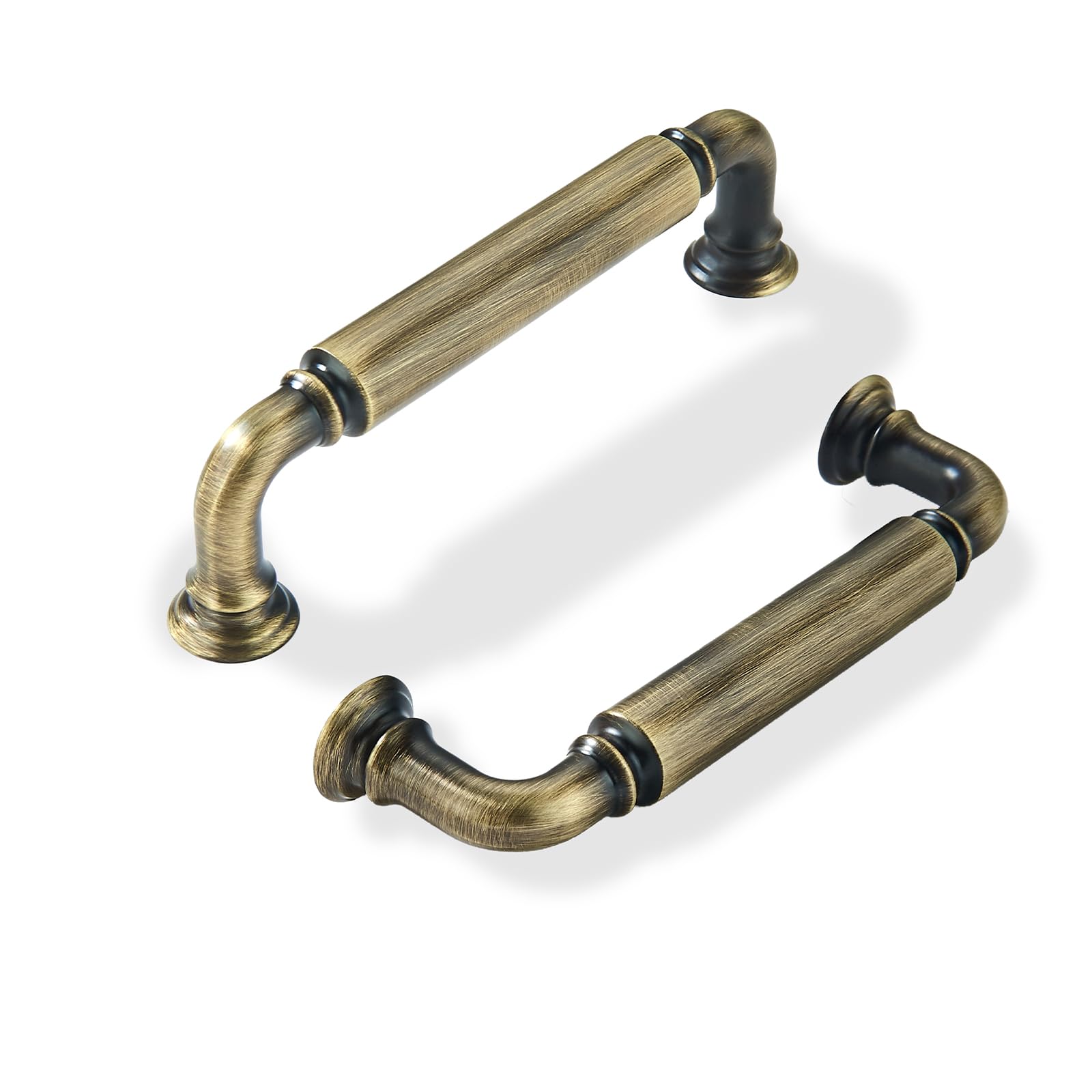 Khtumeware - 80279 Antique English Brass Cabinet Pulls CTC 4 in (102 mm) 10 Pack
