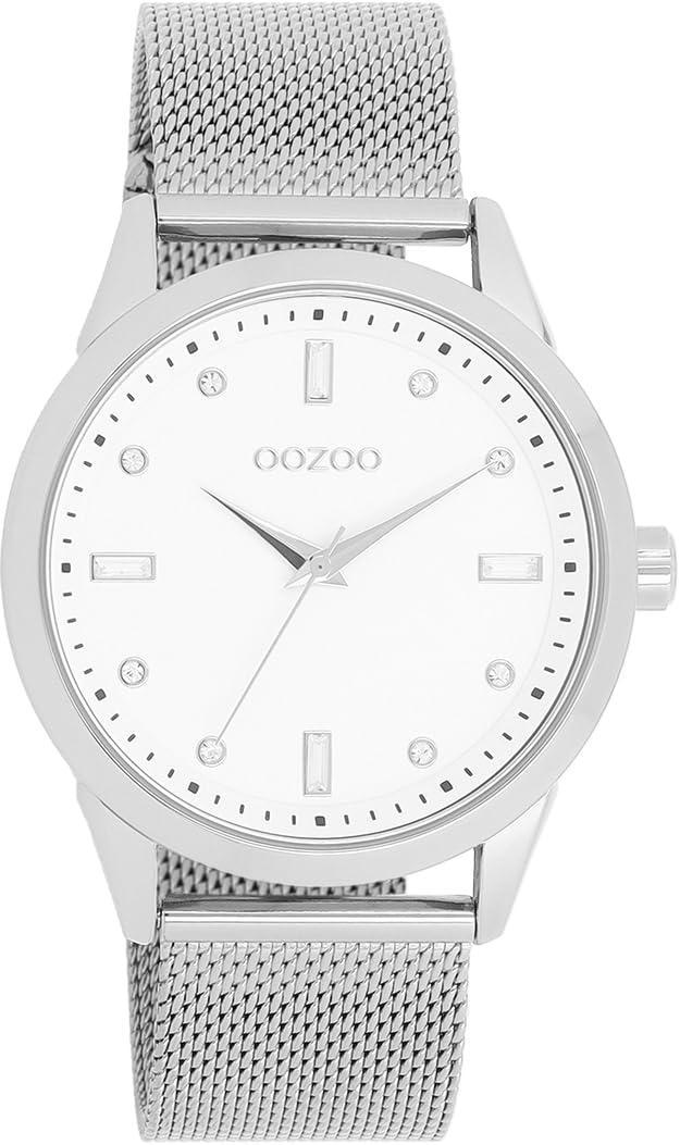 Oozoo Timepieces Damen Uhr | Armbanduhr Damen mit Lederarmband | Hochwertige Uhr für Frauen | Edle Analog Damenuhr in rund