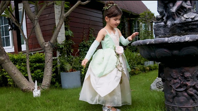 Disfraz de princesa para niñas Tiana 10-11 años miniatura 6