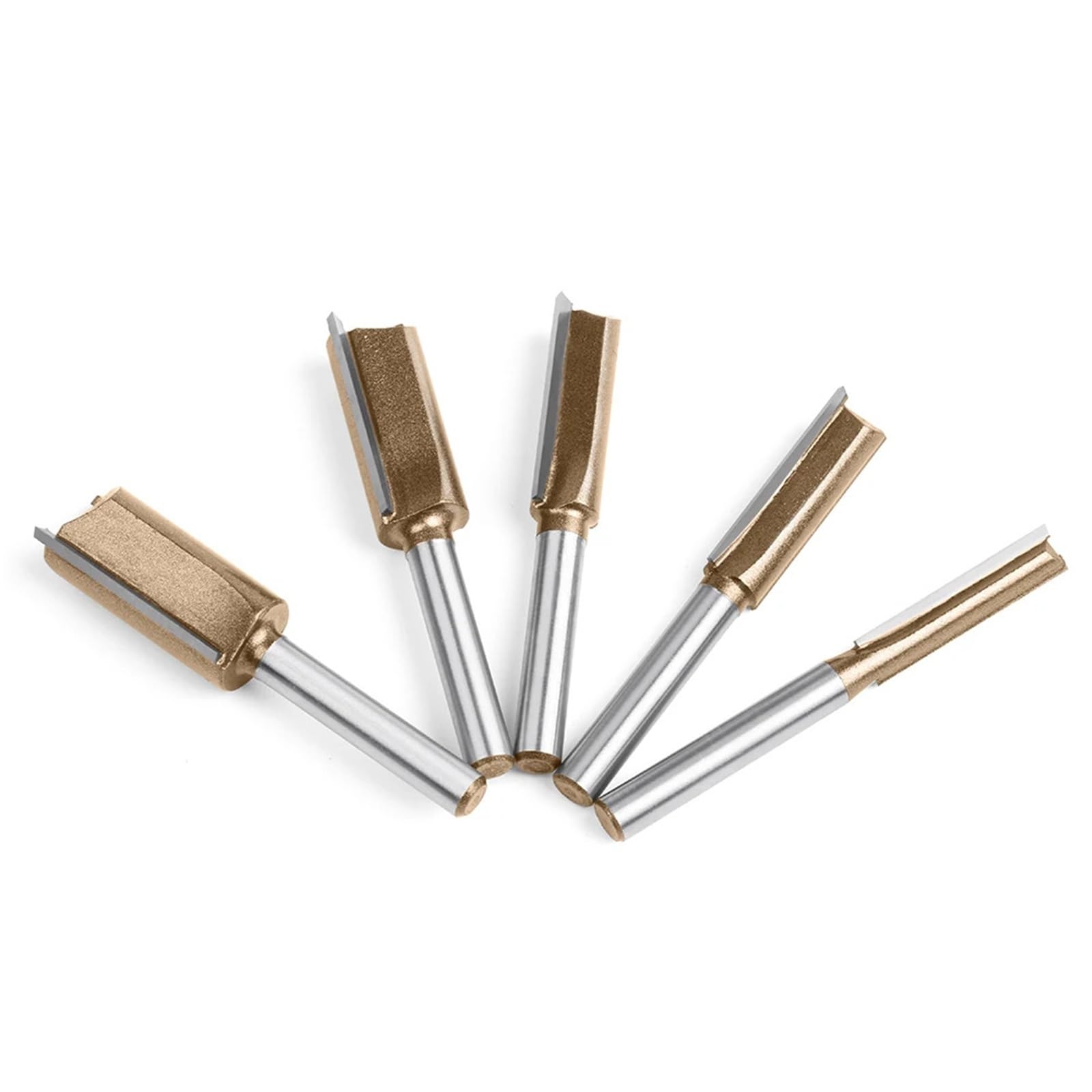 Broca Recta CNC De Vástago De 6mm, Embellecedor Al Ras, Broca Enrutadora De Doble Flauta, Fresa De Carburo De Tungsteno, Herramientas De Carpintería, 1 Ud.(10PCS 6mm Shank)
