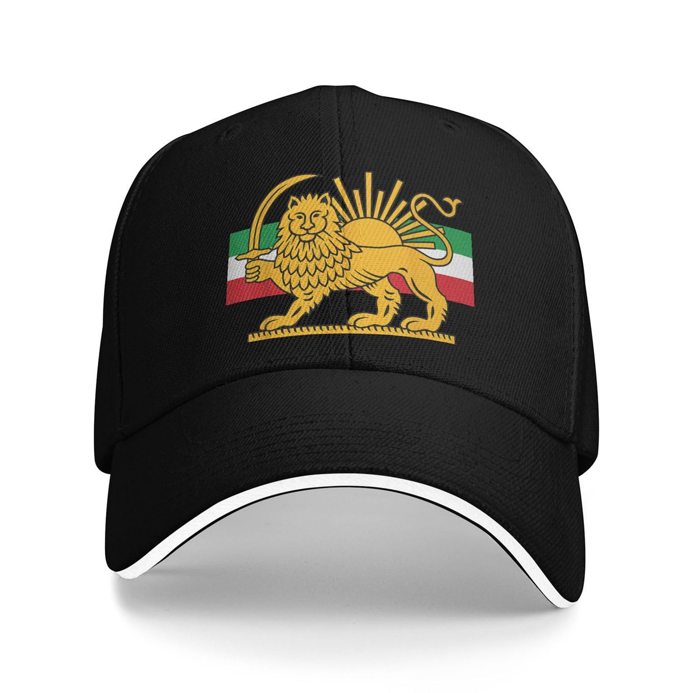 Kciutud Unisex Design-8 Shir O Khorshid Lion And Sun Iran Persia Baseball Cap Casual Women Men Trucker Hat Dropshipping Snapback Cap Birthday Gift
