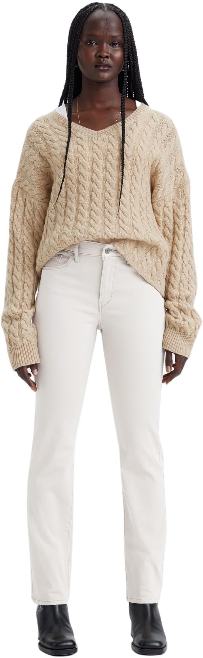 Levi's Classic Straight Jeans Women's Simply White_LSE 29 32, Simply White_lse, 29W x 32L