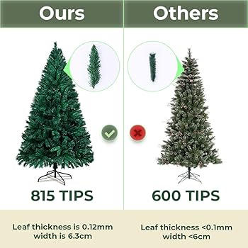 OHMG Sapin De Noël Artificiel De 150CM En PE & PVC,450 Pointes De Branches, Enneigé, Montage Facile, Charnières En Métal & Base Pliable, Sapin De Noël Pour Bureau, Maison, Magasin, Fête, Décoration