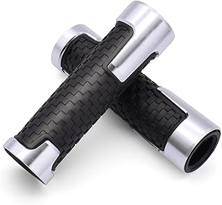Universal 7/8" 22MM Motorcycle Handles Grips CNC Rubber Motorcycle Grips Compatible with Honda Yamaha Suzuki Kawasaki Dirt Bike
