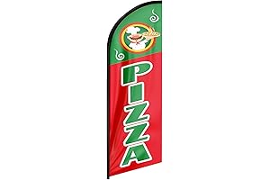Pizza Advertising Swooper Flag Banner: Promote Your Business with Eye-Catching Appeal