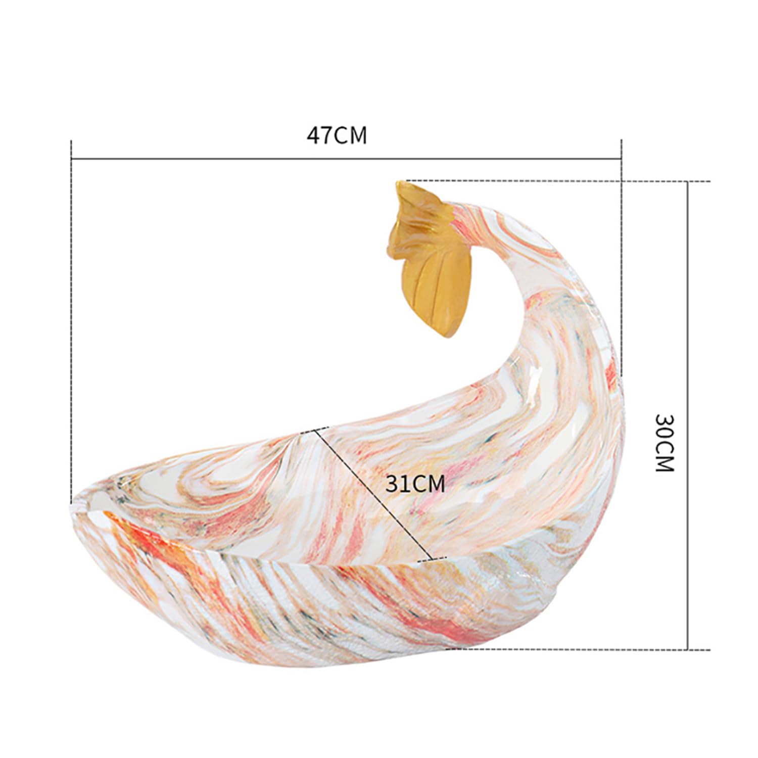 Plato de Sashimi de Delfines de Resina para Plato de mariscos | Construcción comercial resistente a caídas, bordes lisos y pulidos.