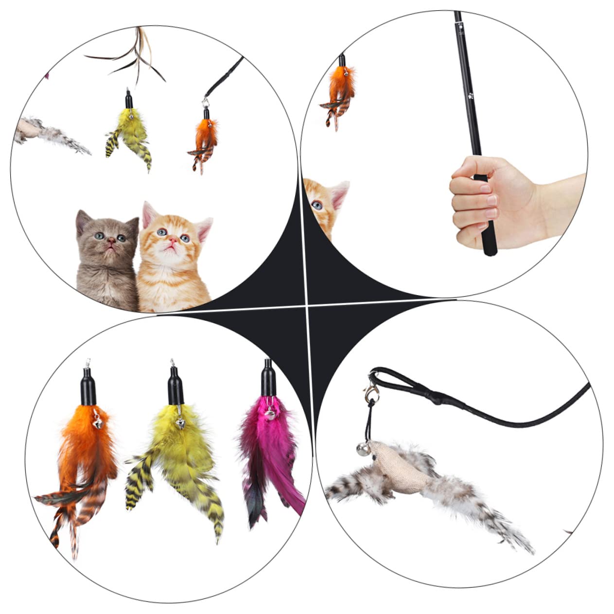 POPETPOP Juguetes para Gatos para Gatitos Juguete Duradero Forma para Gatos para Interiores o Jardín