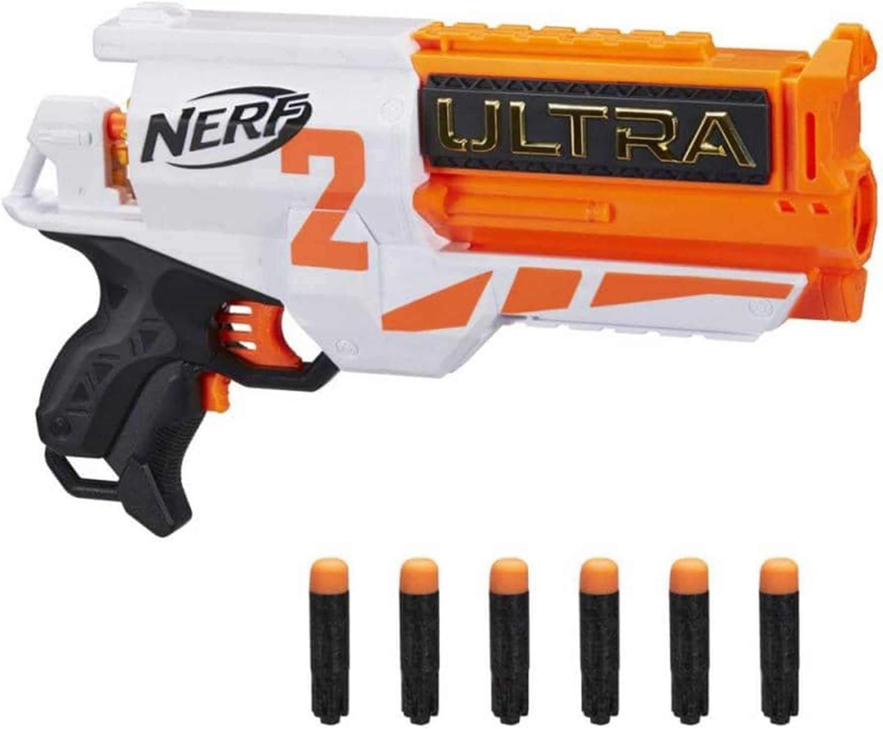 Nerf Ultra Two Motorized Blaster - Fast-Back Reloading, 6 Nerf Ultra Darts - Compatible Only With Nerf Ultra Darts