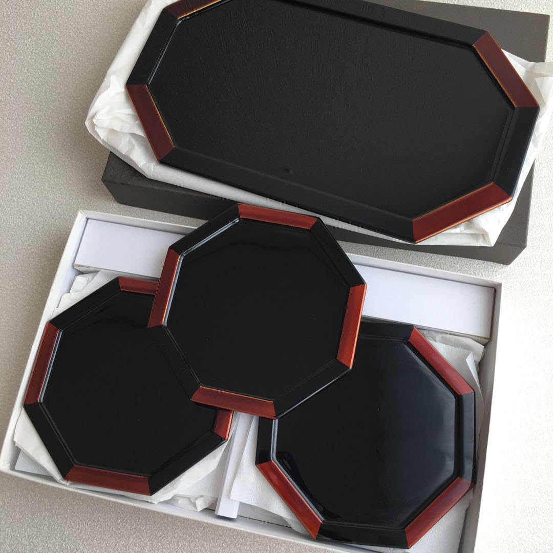 山田平安堂漆器八角銘々皿　白檀 8枚 山田平安堂漆器八角銘々皿 白檀 8枚 八角銘々皿 白檀】 | 漆器 山田