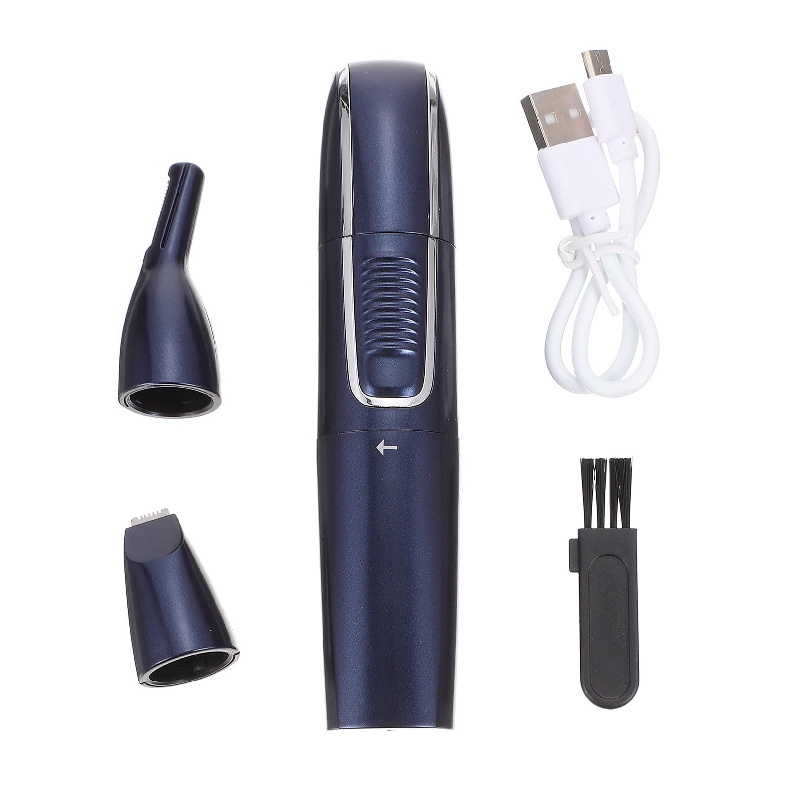 Recortador de Vello Nasal Eléctrico Azul USB, para Hombres