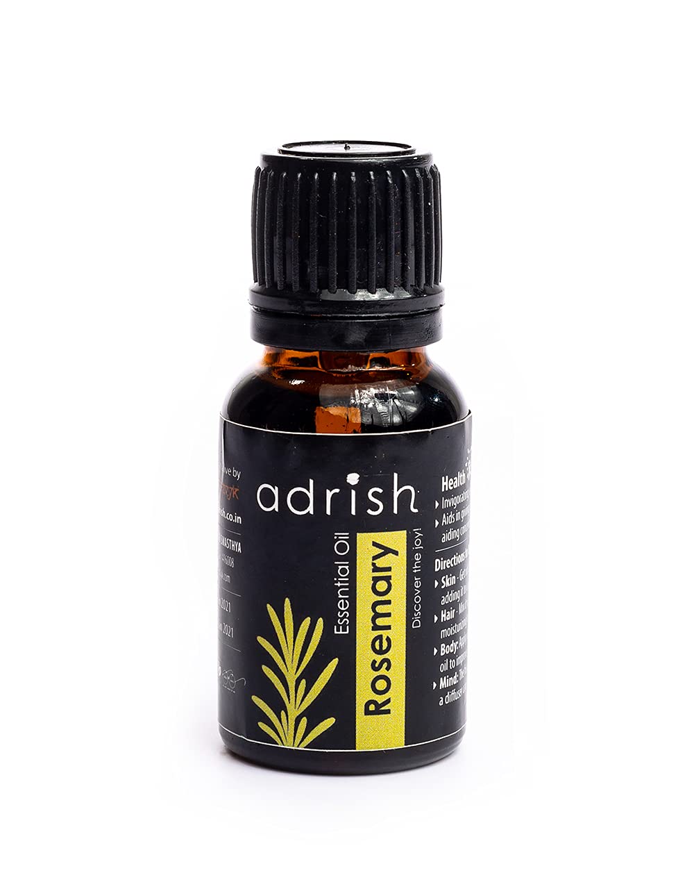 Adrish Zerowaste Rosemary Essential Oil (Pure & Natural) - 15ml (B098L4DL5M) Amazon Price History, Amazon Price Tracker