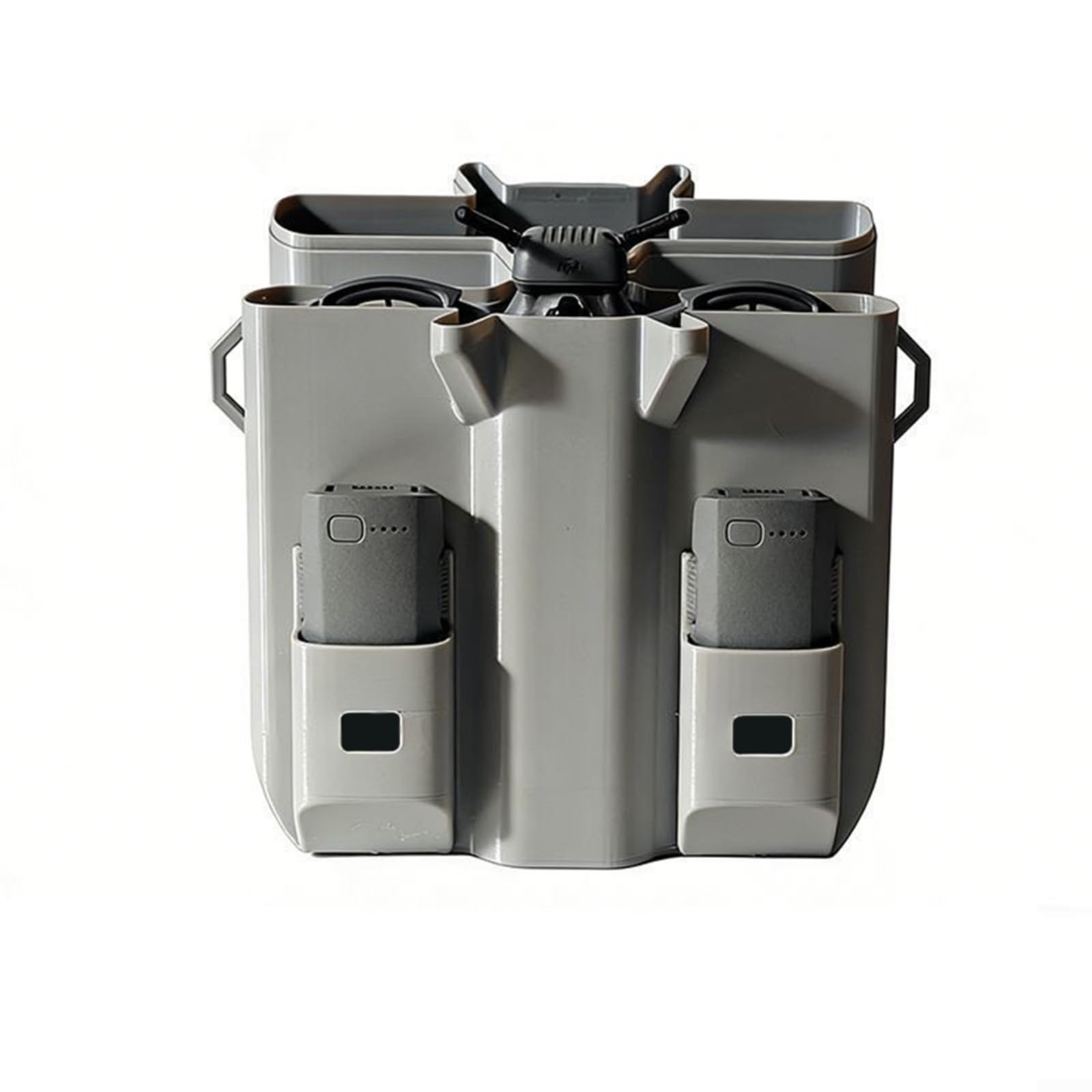 Custodia rigida per DJI Neo 2, custodia protettiva in ABS con scomparti per corpo e modulo, attrezzatura da viaggio antiurto (grigio)