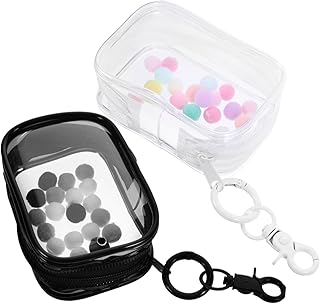 KOMBIUDA Chaveiro 2 Conjuntos De Vitrine Porta-Chaves Porta-Chaves Capa De Modelo Figura Transparente Recipiente De Exibição De Boneca Sacos De Boneca Figura Bolsa De Exibição De Figura