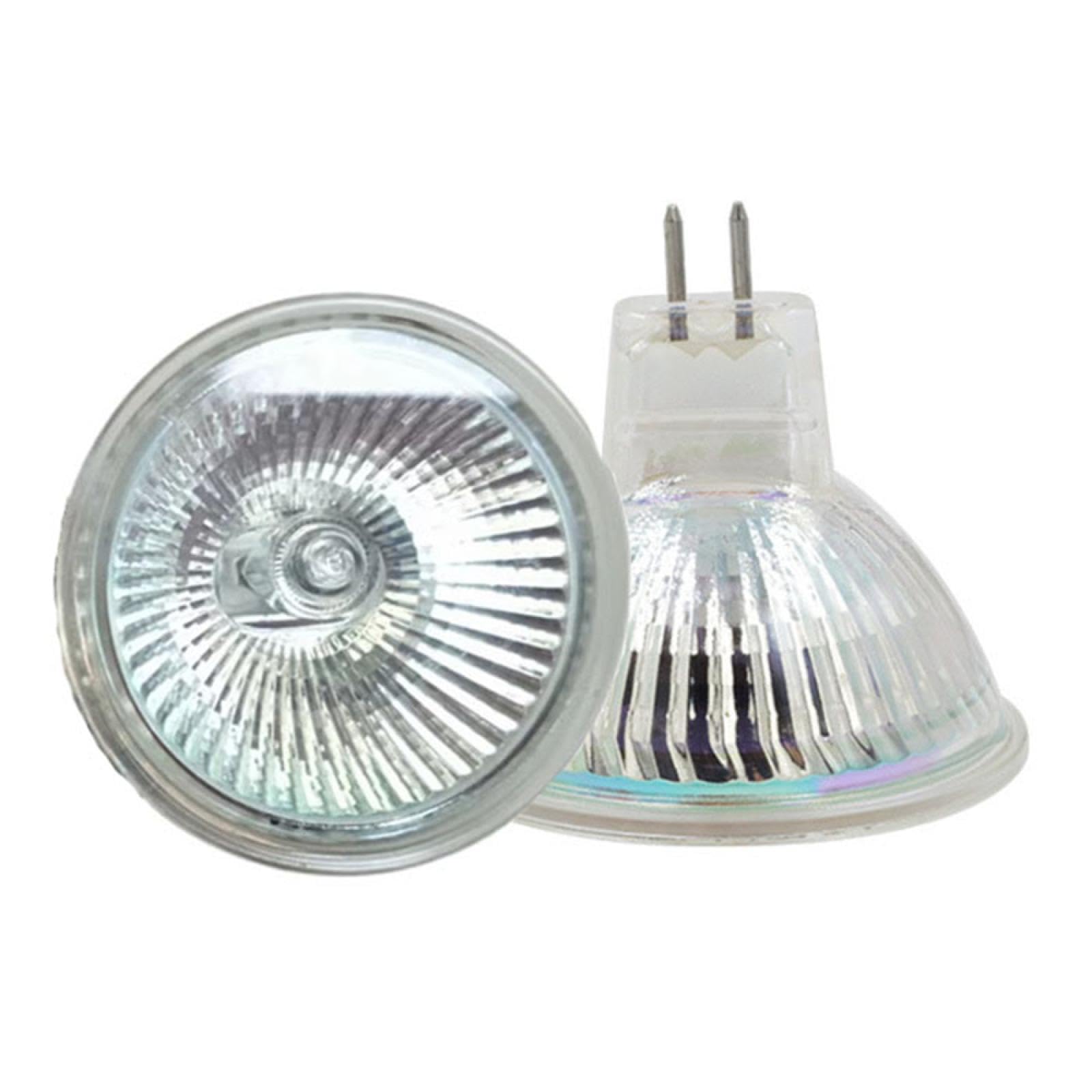 Spot Ampoule MR16 12V 35W Ampoule Halogène MR16 20W 12V Gu5.3 Spot À Base Pour Paysage, Lumières Sur Rail, Fibre Optique, Lampes De Bureau 10Pc 35W