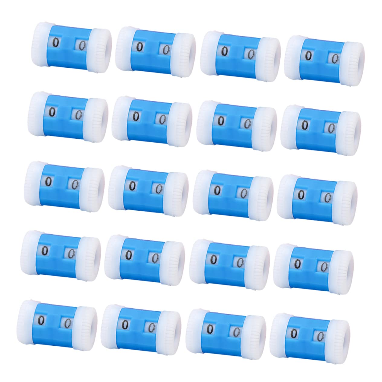 100 Piezas Contador De Hileras De Tejido Simplificar El Contador De Tejer Contador De Ganchillo Liso Simplificar El Contador De Puntadas Arte De Tejer El Plastico Blue SEWOART