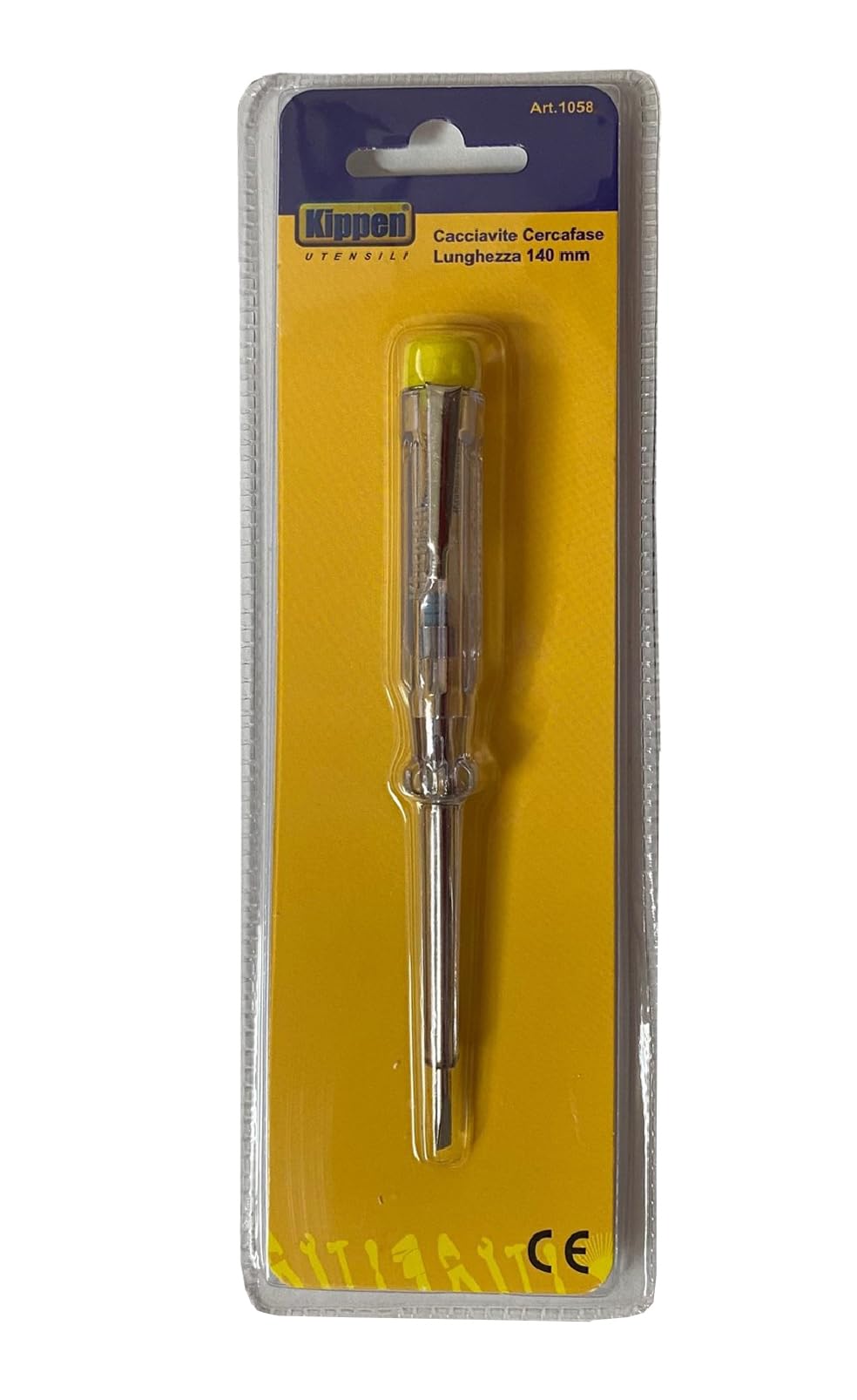 Kippen 1058 - Cacciavite Cercafase Lunghezza 140 mm, con Clip