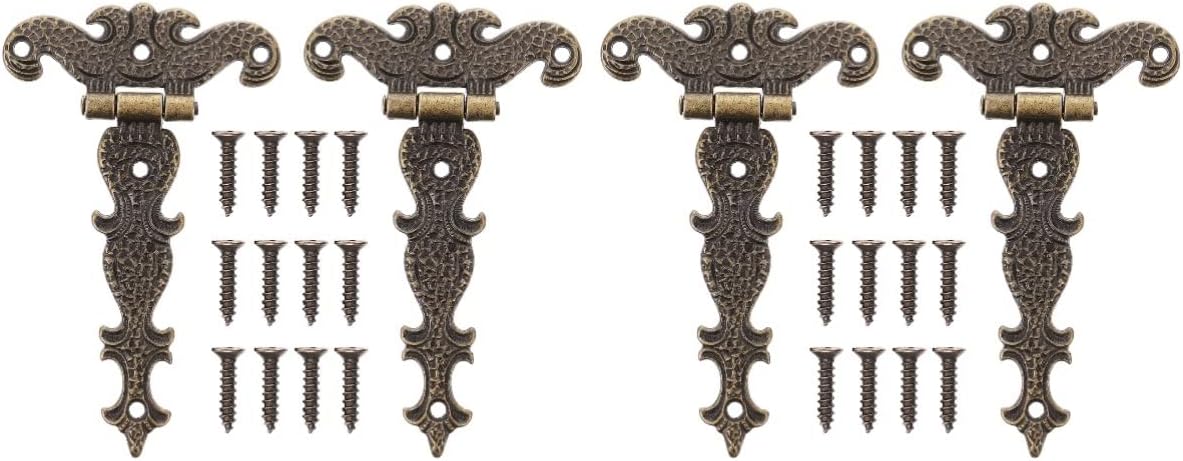 Hasp Clasp Lock,12 pcs Doors Gate Design Cabinets Door and Cm Tool Wood Home Practical for Sheds Fence Self Black Buckle Vintage of Wardrobe Hinge- Engraving Mounting Universal Duty Latch ( Color : As
