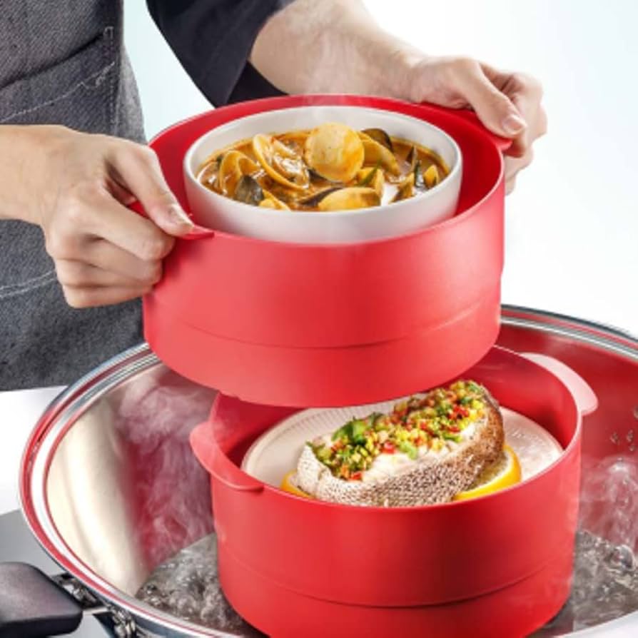 調理器具 Tupperware Steam it! Tupperware Steam-It (Tupperware Steamer) : Amazon.sg: Home