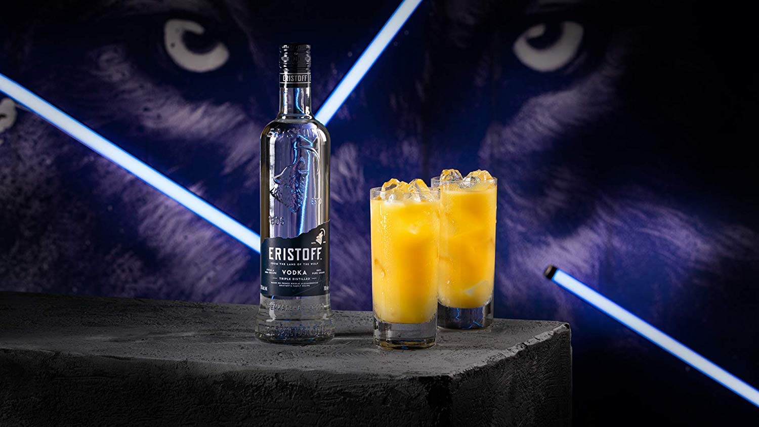 ERISTOFF Premium Vodka, 37,5% Vol, 70cL / 700mL, filtrado con carbón vegetal, vodka con triple destilación (Paquete de 6)