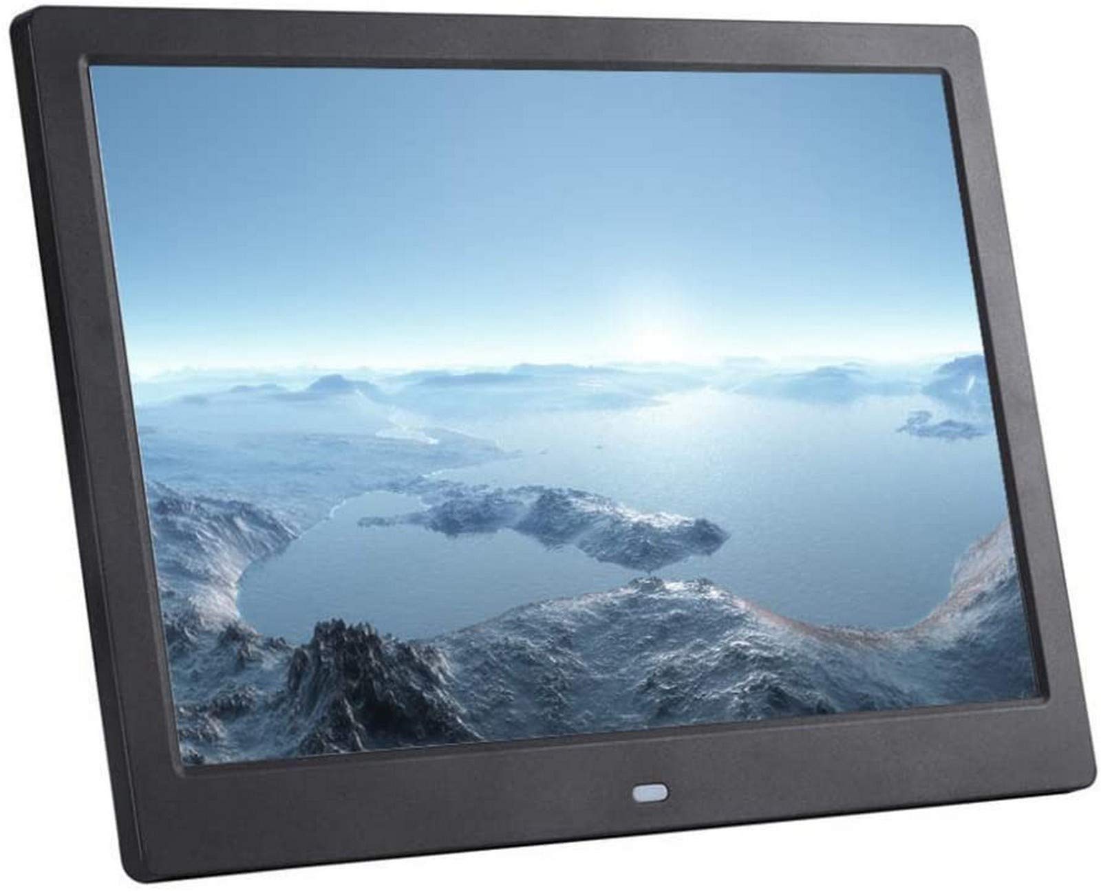 MYUYEE 12-Inch Digital Photo Frame, 1280X800 High Resolution, Widescreen Display, With Music, Video, Clock And Calendar Functions, Comes With A Remote Control, Supports Usb And Sd Ca(Black-12 Inch)