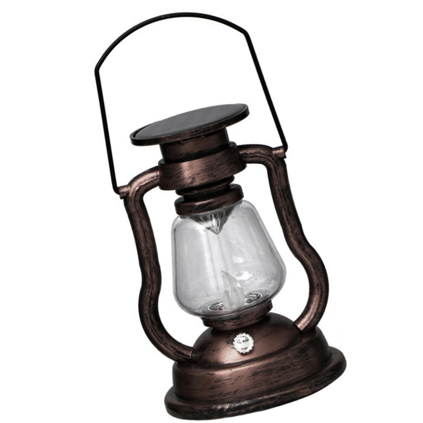 Naroote Solar Lantern, Kerosene Lamp Lanterns Decorative Outdoor 1.2V with 4 Colors for Hiking Emergency Camping Party Decoration (Color 4)
