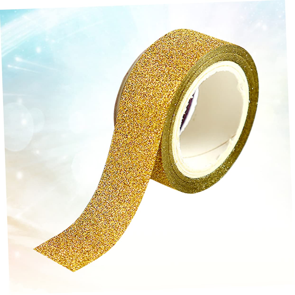 DOITOOL Ruban Adhésif Décoratif Pailleté Papier Masking Tape Autocollants Diy Doré pour Bricolage Scrapbooking et Décoration de Carnets