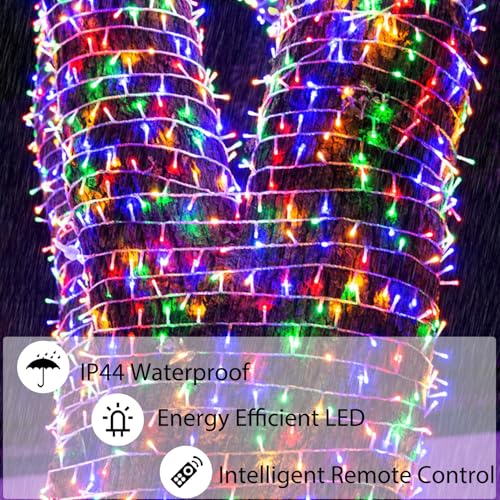 Guirlande lumineuse extérieure 30M 11 modes avec télécommande et minuterie