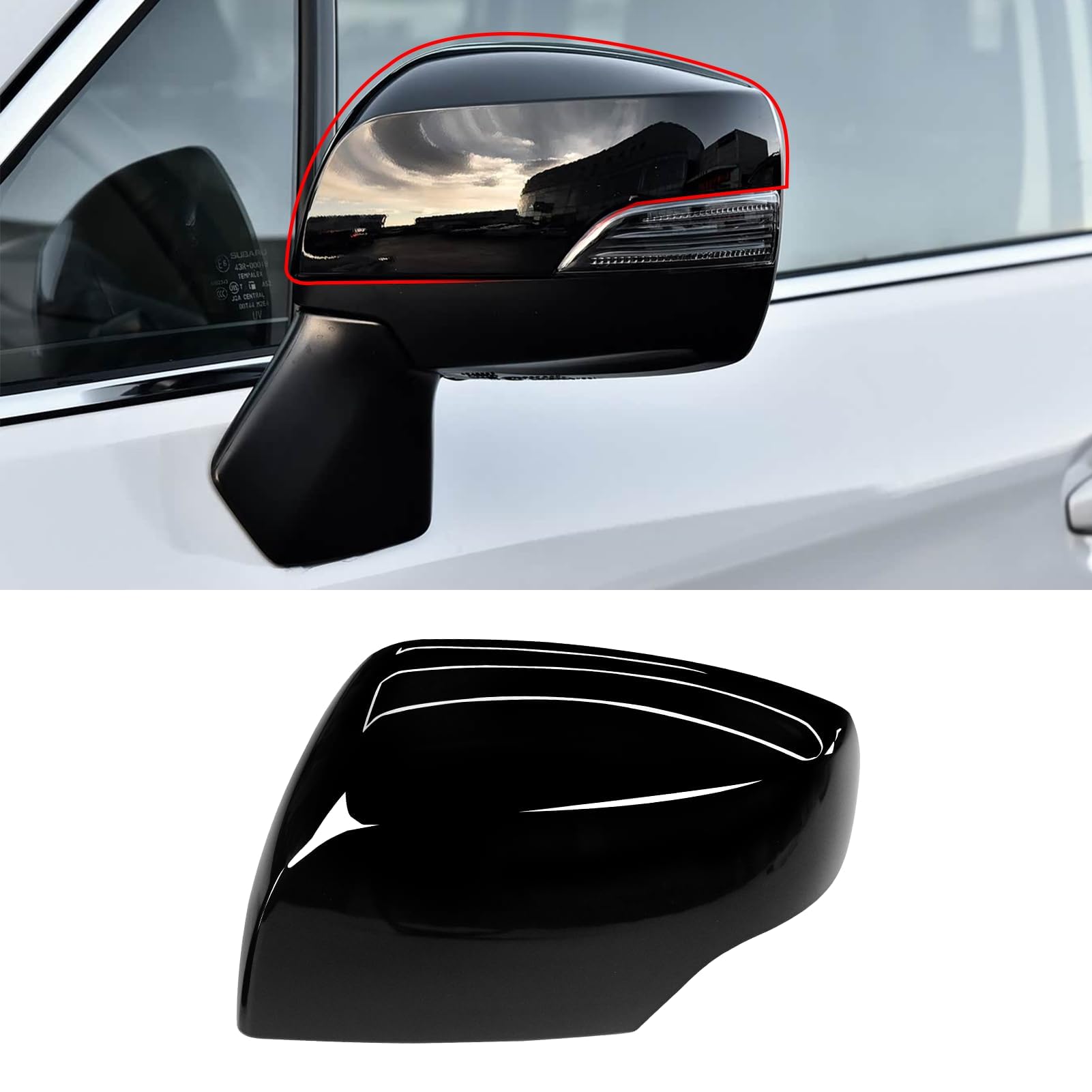 Photo 1 of Yumzeco 1PC Compatible with Subaru Side Mirror Cover Forester, Outback
