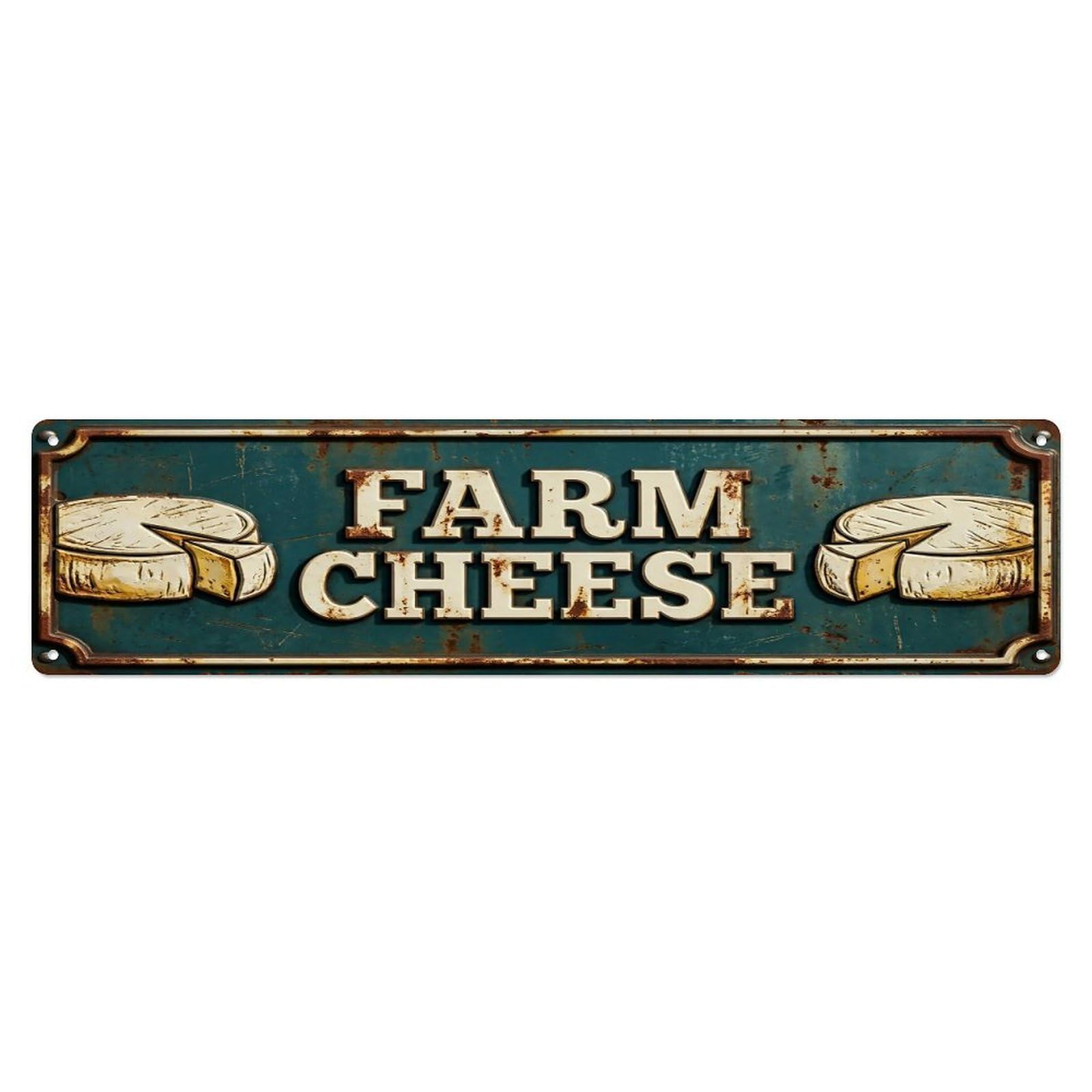 FARM CHEESE Vintage Dairy Rustic Farmhouse Metal Tin Sign