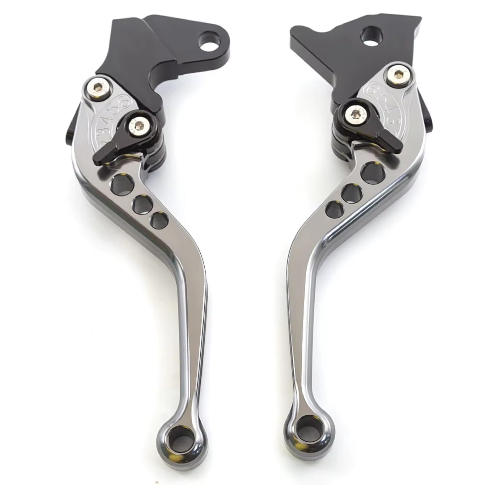 Naojino Brake Clutch Levers for CBF500 for CBF600 for CBF600N for CBF600S 2004 2005 2006 Motorcycle Adjustable Brake Clutch Lever Motorbike Handlebar Folding(Grey)