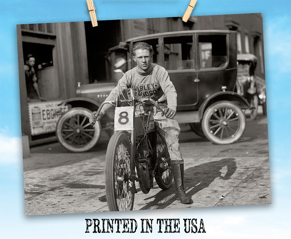 Amazon.com: Harley-Davidson Vintage Rider Photo 18x24 Unframed