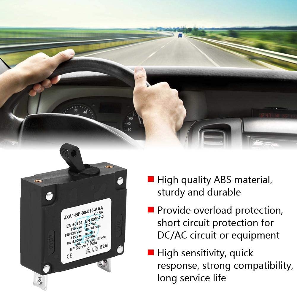 Circuit Breaker, DC/AC Manual ON/Off Toggle Reset Switch Safety