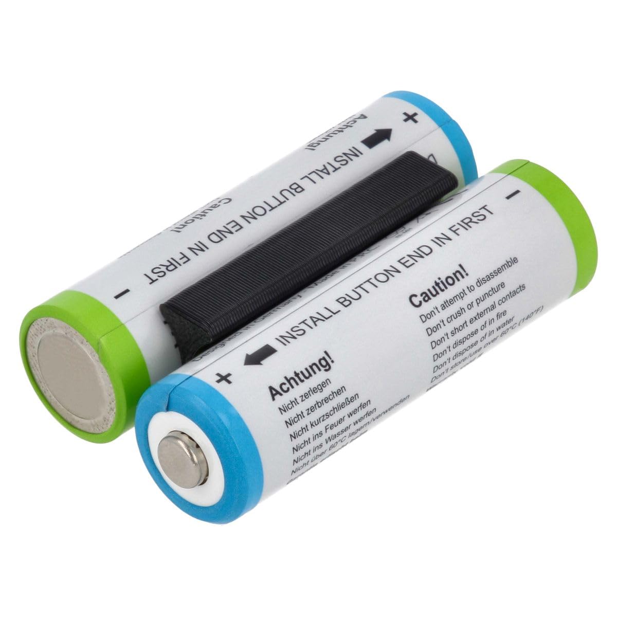 2er Pack Akku kompatibel mit Garmin 010-11874-00 - AA NI-MH 2600mAh 1.2V - für Approach G3, G5, Astro 320, 430 Handheld, Dakota 10, 20, eTrex 10, 20