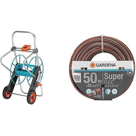 Gardena Metall Schlauchwagen 100 Stabile, beschichtete Schlauchtrommel
