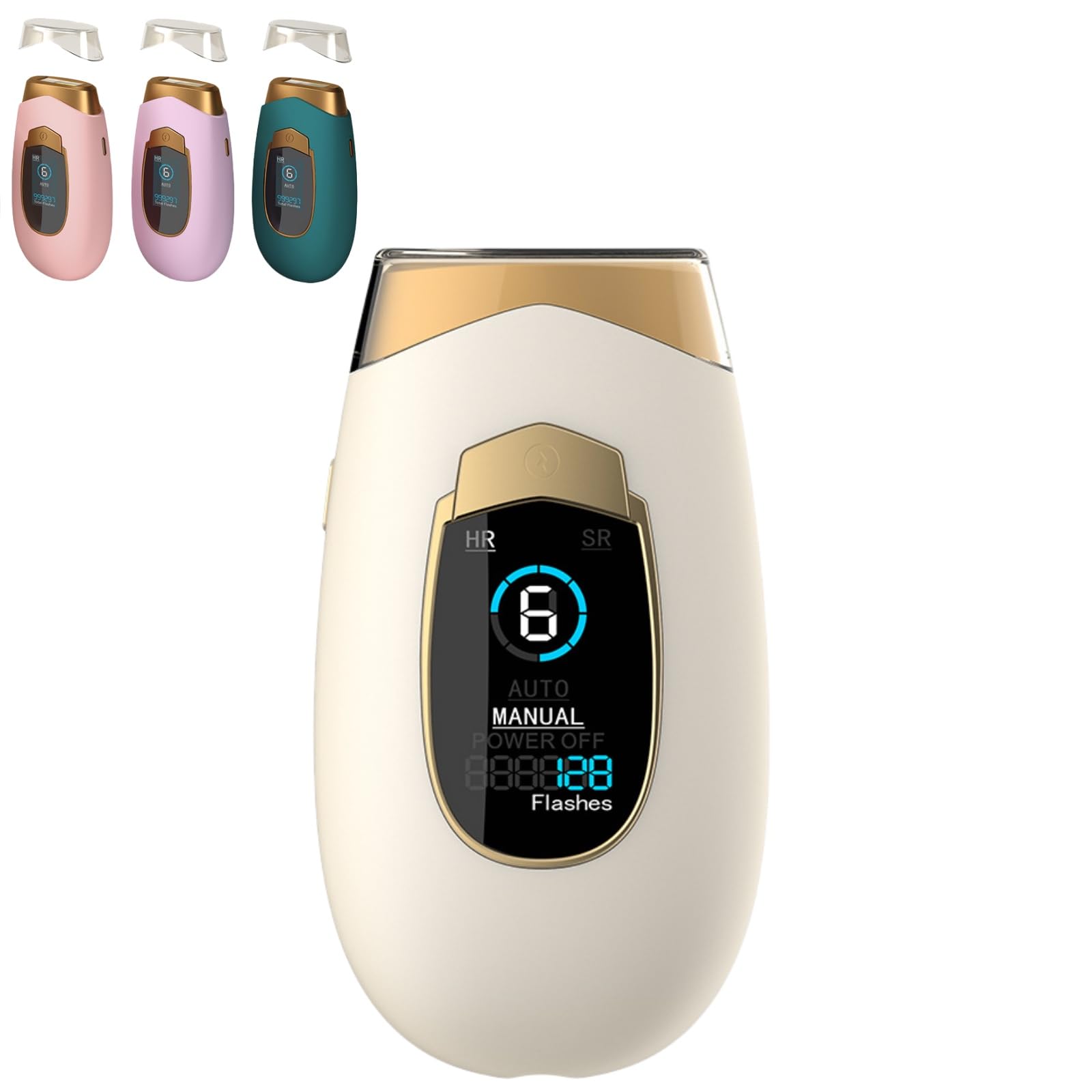 Luz Pulsada Depiladora Pro 2.0 con luz pulsada 2 en 1 para mujer y hombre, depilación cara, bikini y cuerpo, tecnología avanzada para resultados duraderos (Blanco roto)