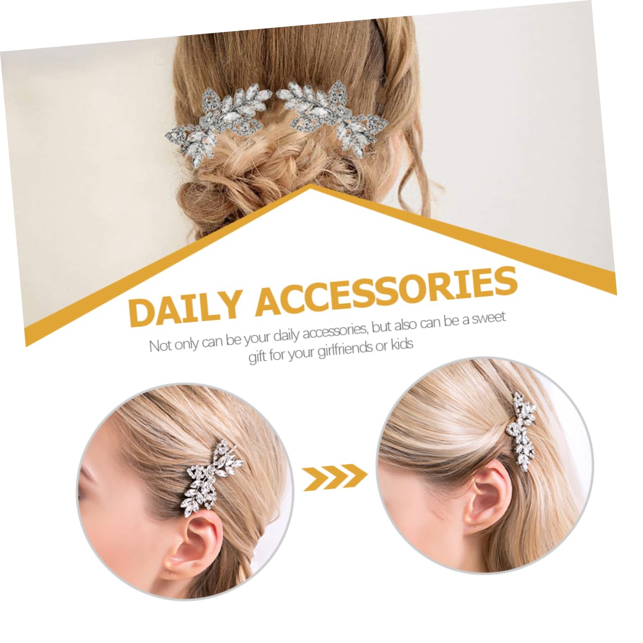 FOMIYES 12piezas Horquillas Diseño Rhinestones Accesorios Elegantes Para Cabello De Mujeres y Niñas Para Fiestas y Ocasiones Especiales