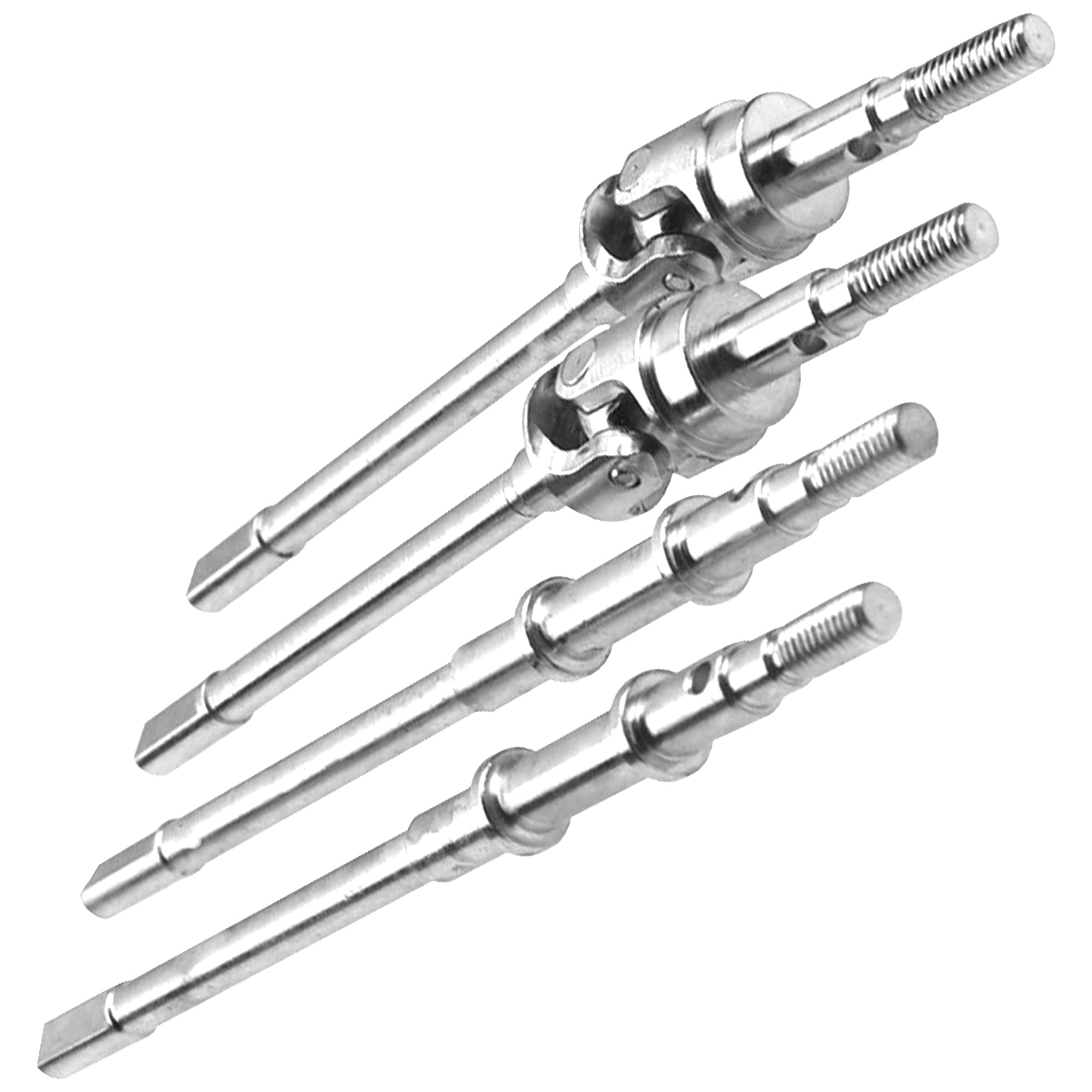 Amazon.com: ShareGoo Steel Drive Shaft DriveShaft Front Rear SCX10